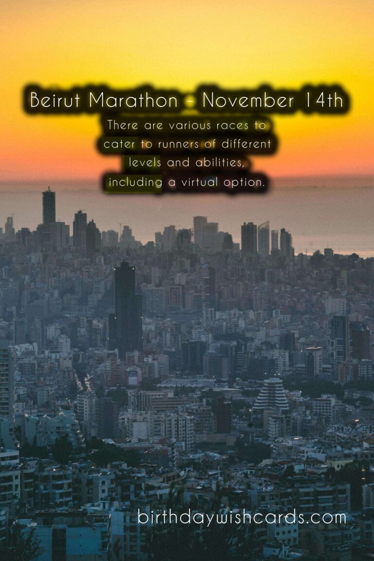 Beirut Marathon – November 14th