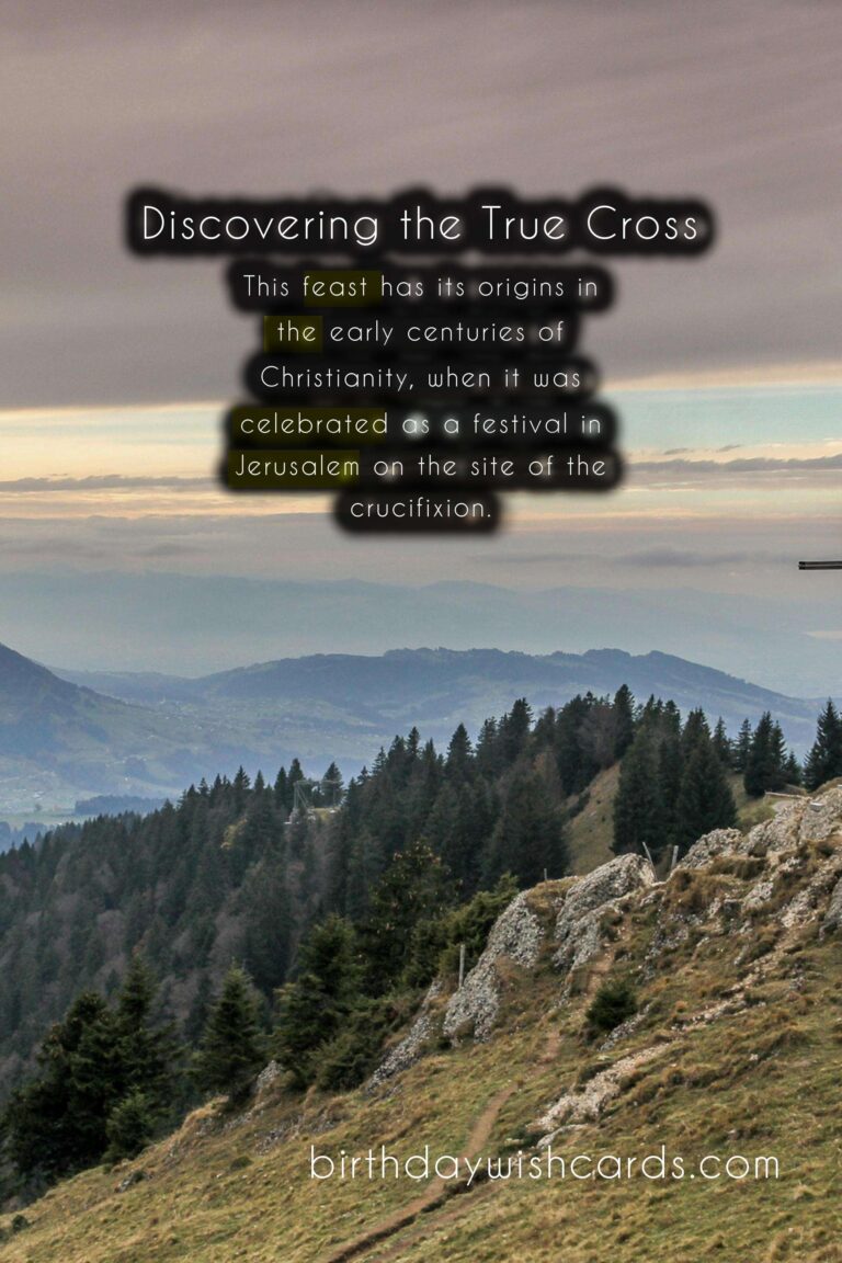 The Feast of the Holy Cross – September 14th