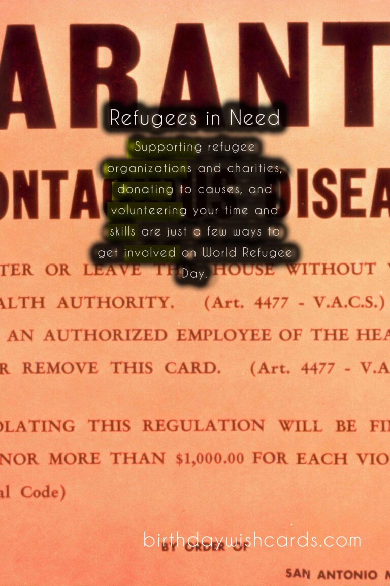 World Refugee Day - June 20th