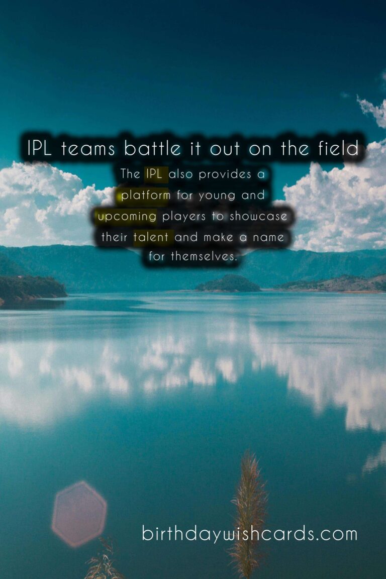 The Excitement and Thrill of the Indian Premier League: March/April Edition