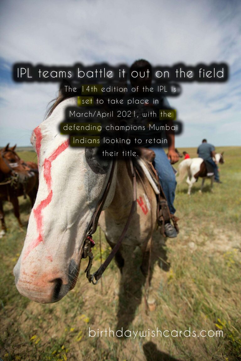 The Excitement and Thrill of the Indian Premier League: March/April Edition