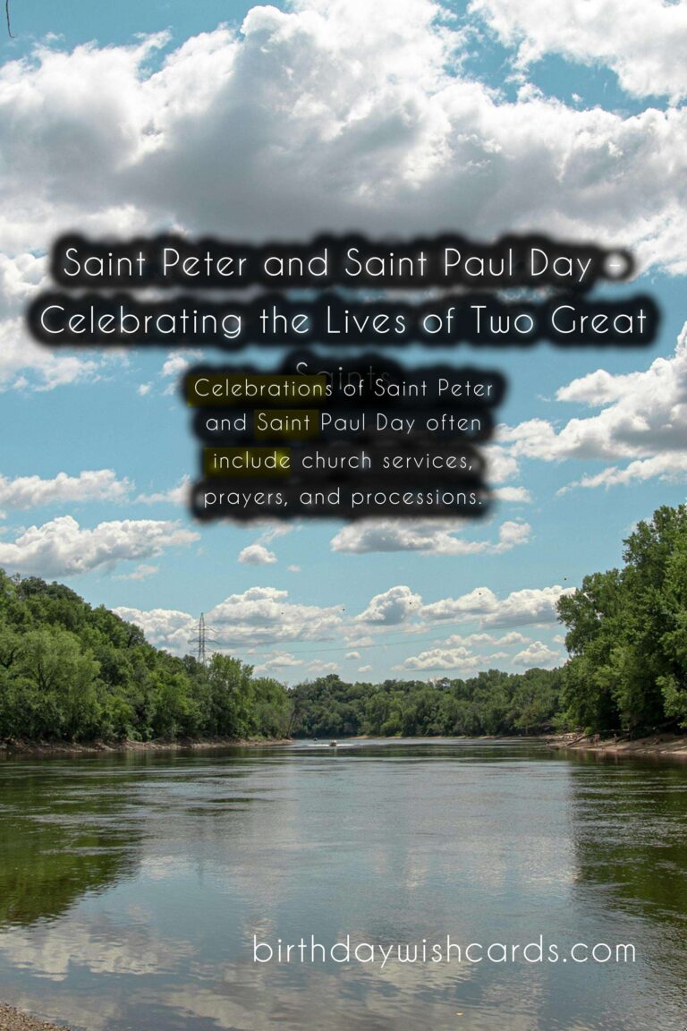 July 29th – Saint Peter and Saint Paul Day: Celebrating the Lives of Two Great Saints
