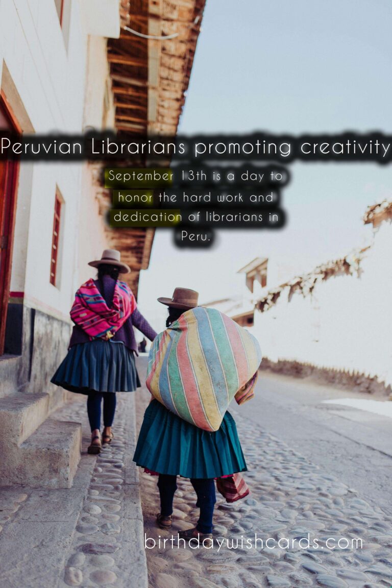 A Celebration of Creativity: September 13th – Dia del Bibliotecario Peruano (Peruvian Librarian Day)