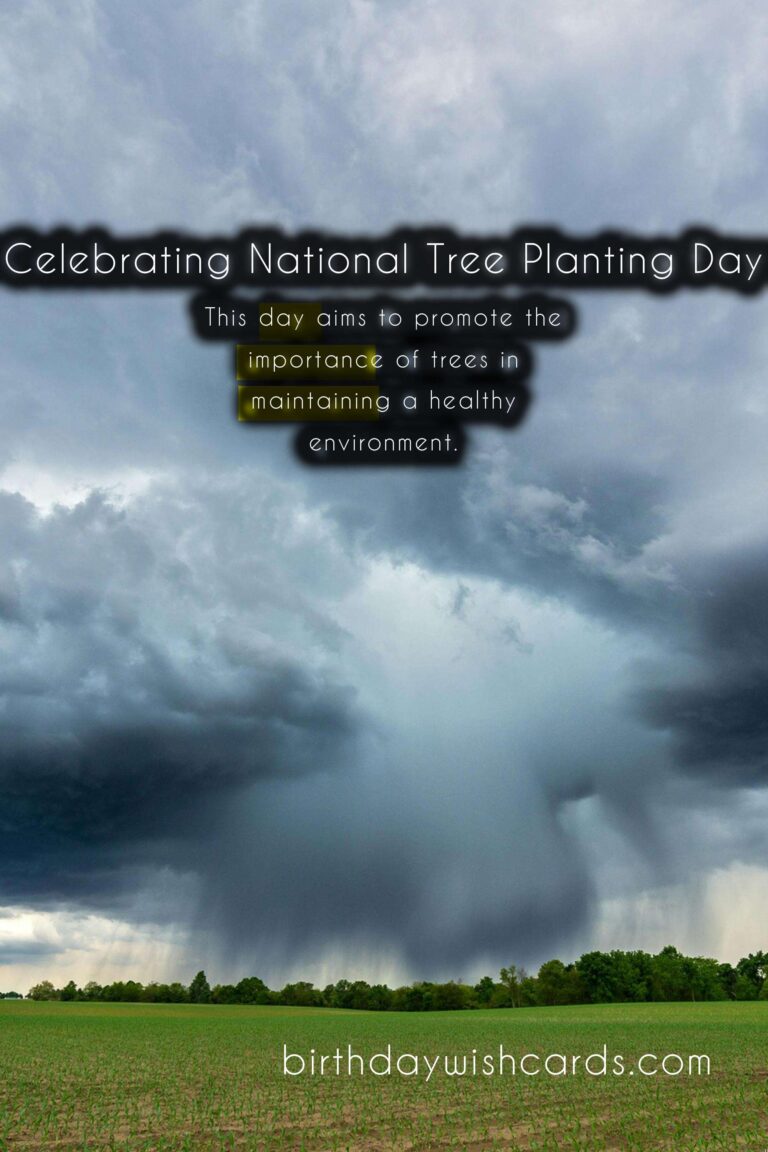 14th October – National Tree Planting Day