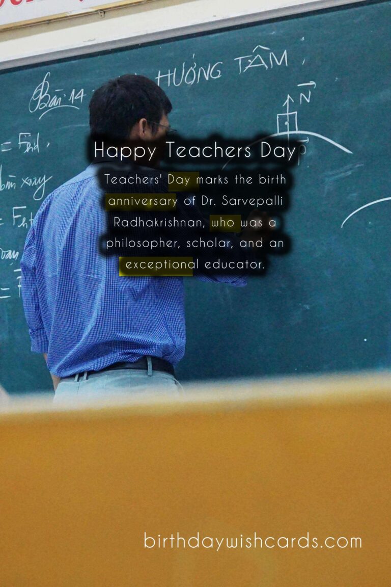 7th November - Teachers' Day: Importance and Celebrations