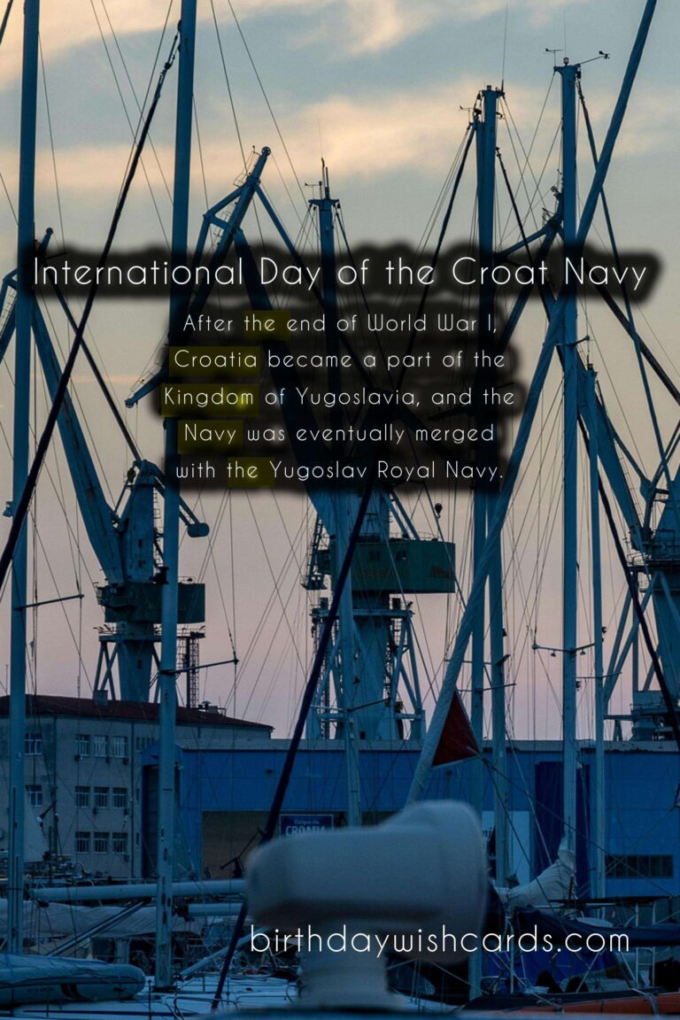 Celebrating the International Day of the Croat Navy on September 18