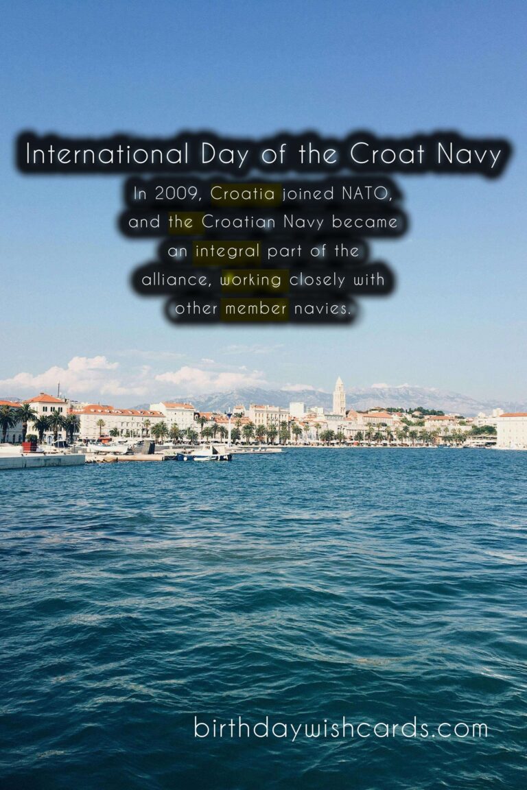 Celebrating the International Day of the Croat Navy on September 18