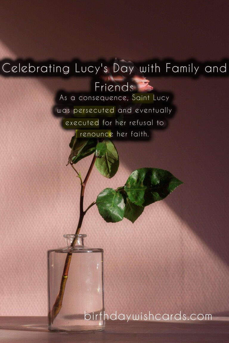 Commemorating Lucy's Day on December 13