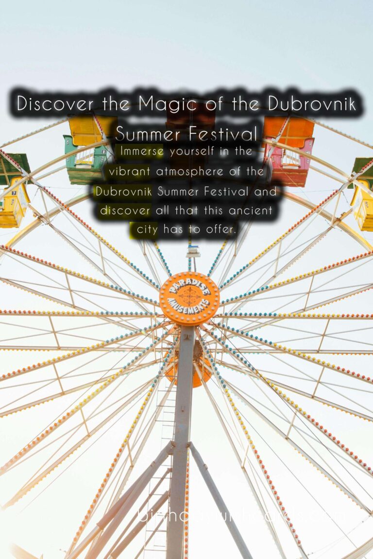 Discover the Magic of the Dubrovnik Summer Festival - July 10th to August 25th