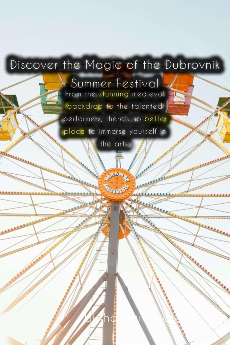 Discover the Magic of the Dubrovnik Summer Festival - July 10th to August 25th