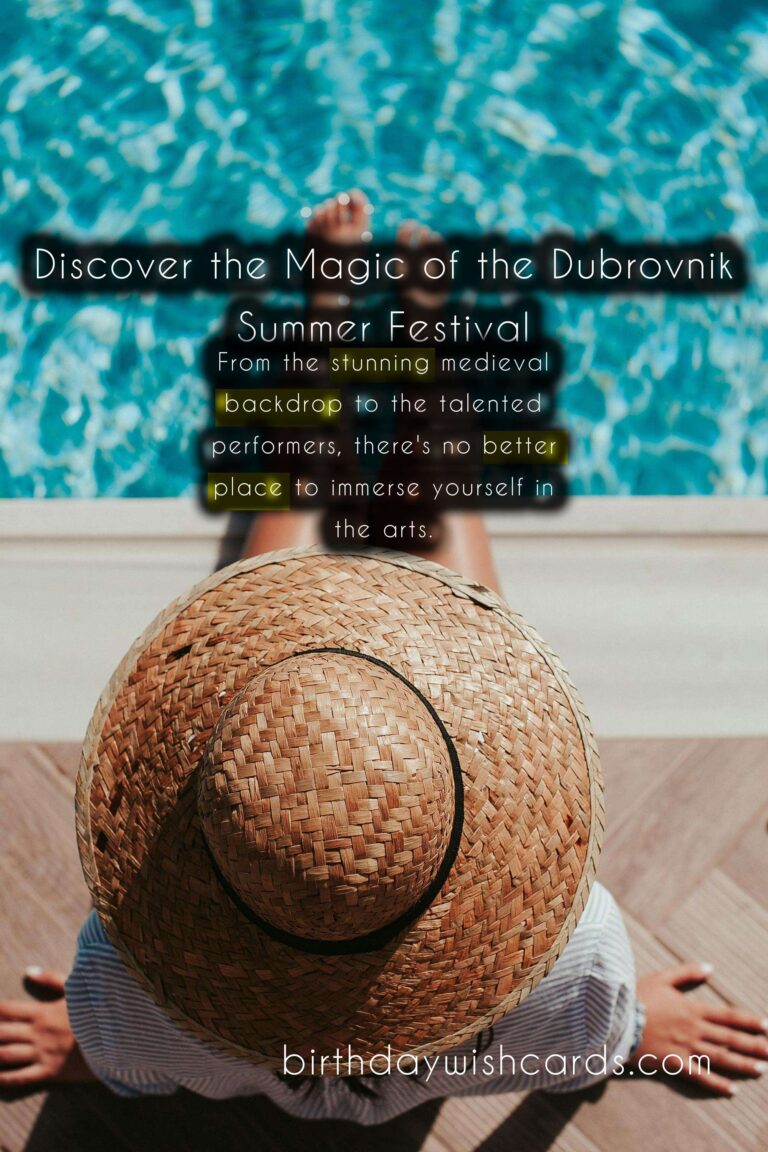 Discover the Magic of the Dubrovnik Summer Festival - July 10th to August 25th