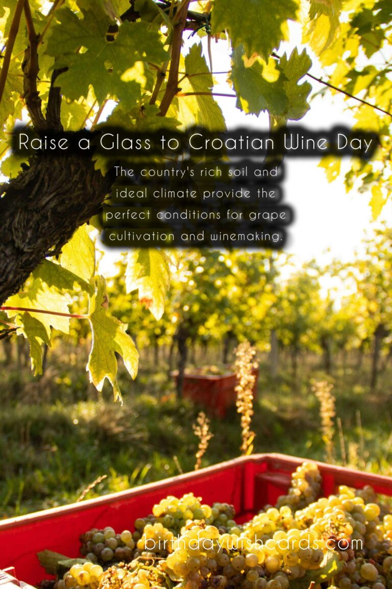 Celebrate Croatian Wine Day on December 26