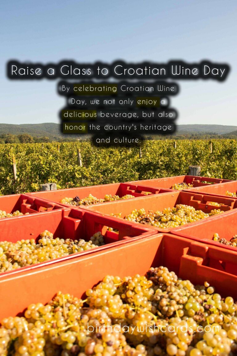 Celebrate Croatian Wine Day on December 26