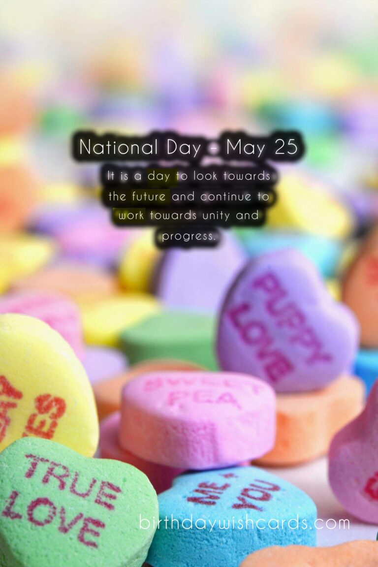 National Day - May 25: A Day to Celebrate Unity and Progress