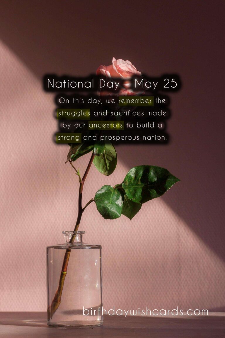 National Day – May 25: A Day to Celebrate Unity and Progress