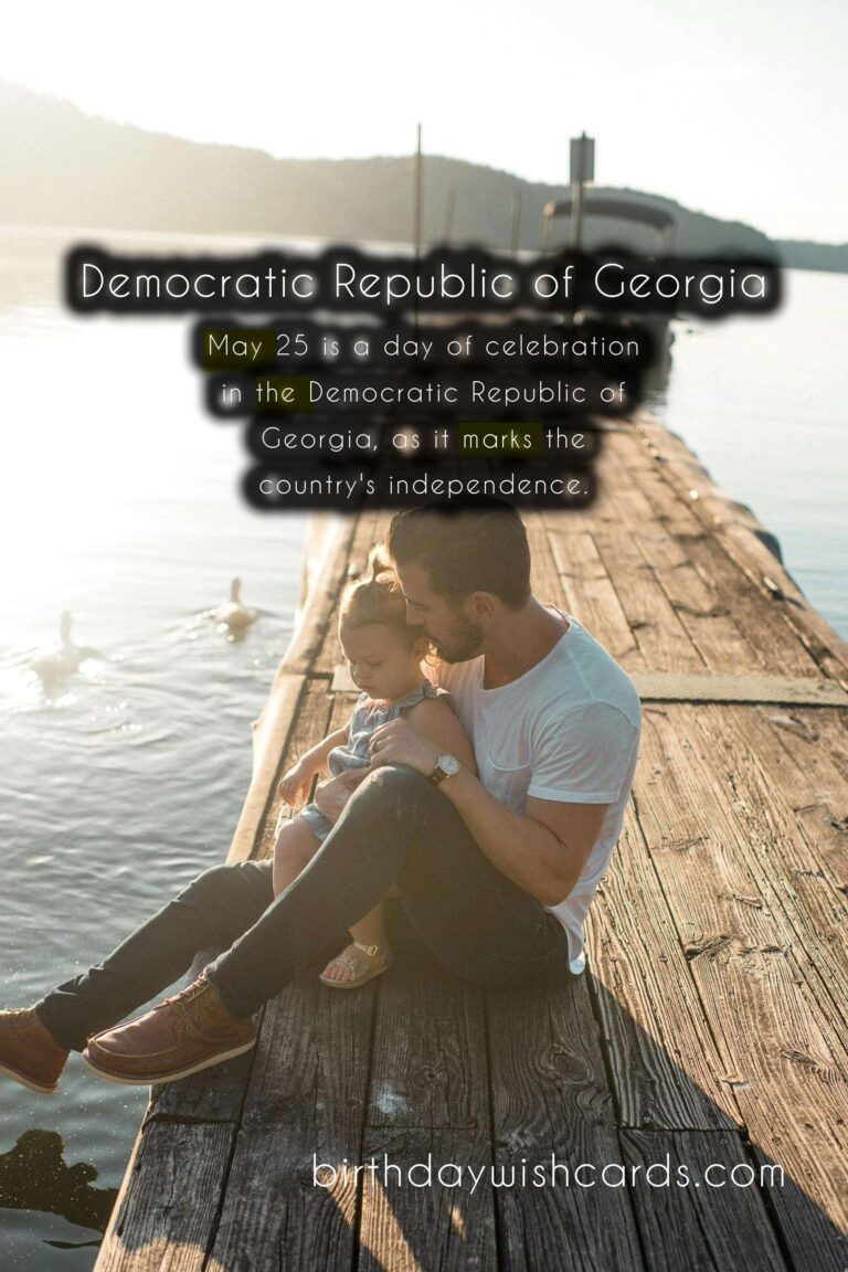 Independence Day - May 25 of Democratic Republic of Georgia