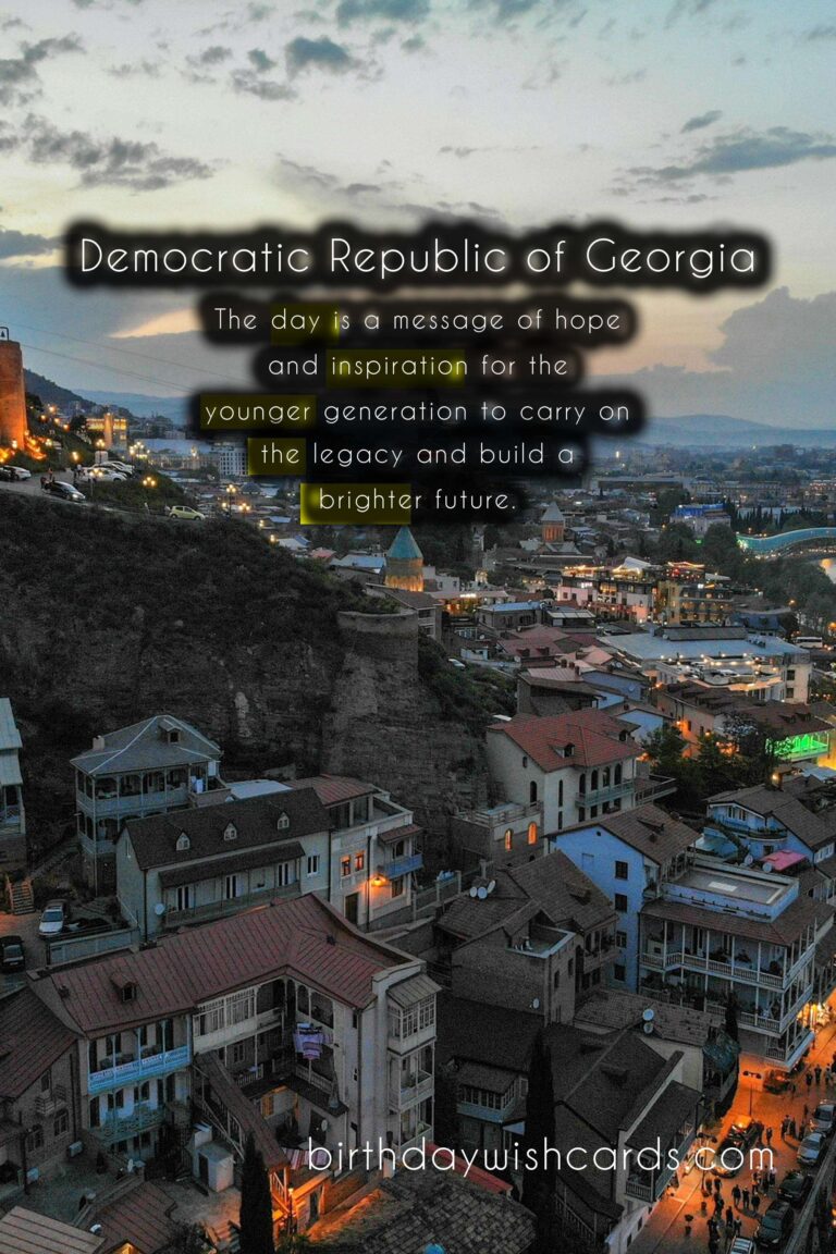 Independence Day - May 25 of Democratic Republic of Georgia