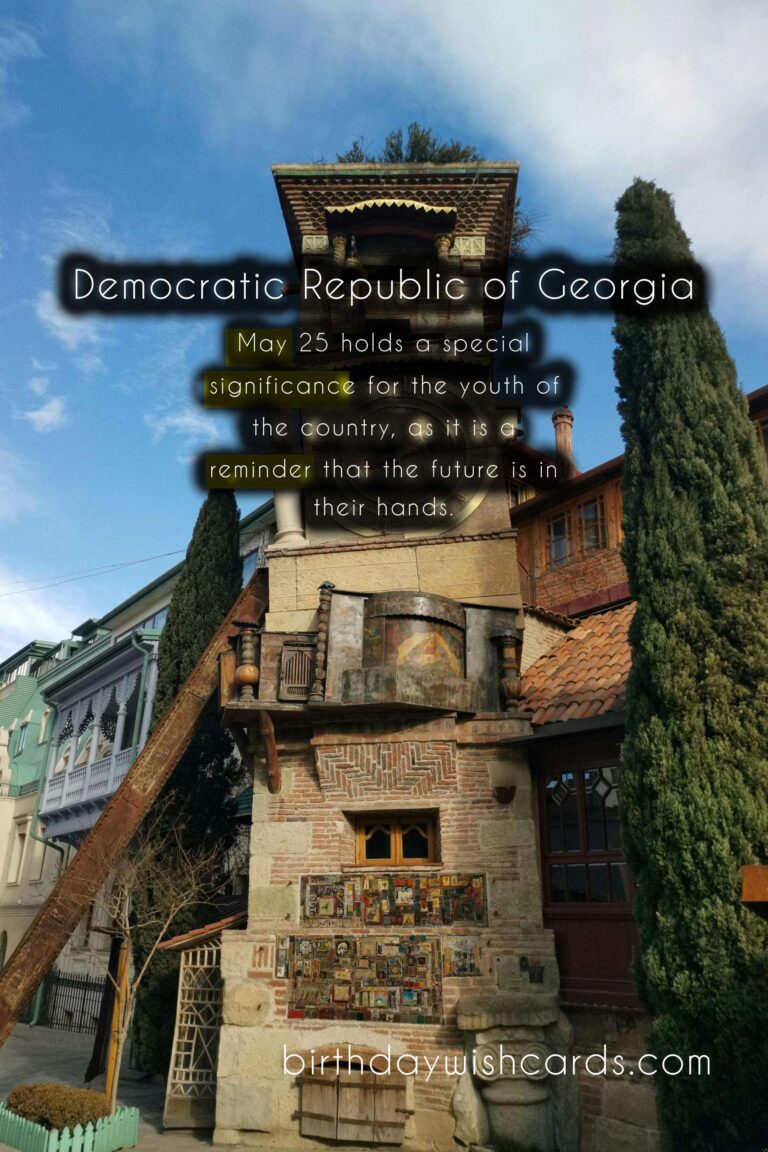 Independence Day - May 25 of Democratic Republic of Georgia