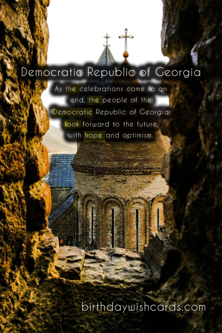 Independence Day - May 25 of Democratic Republic of Georgia