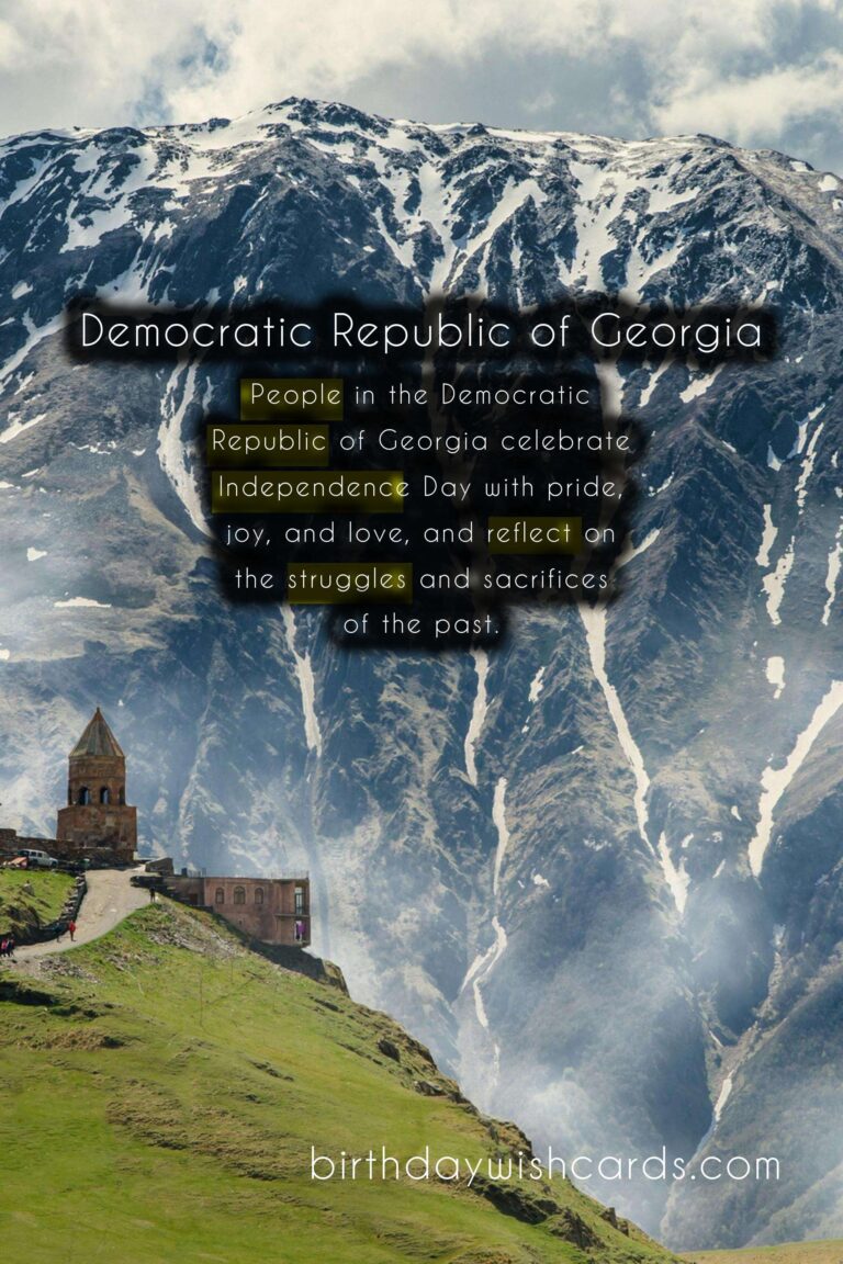 Independence Day – May 25 of Democratic Republic of Georgia