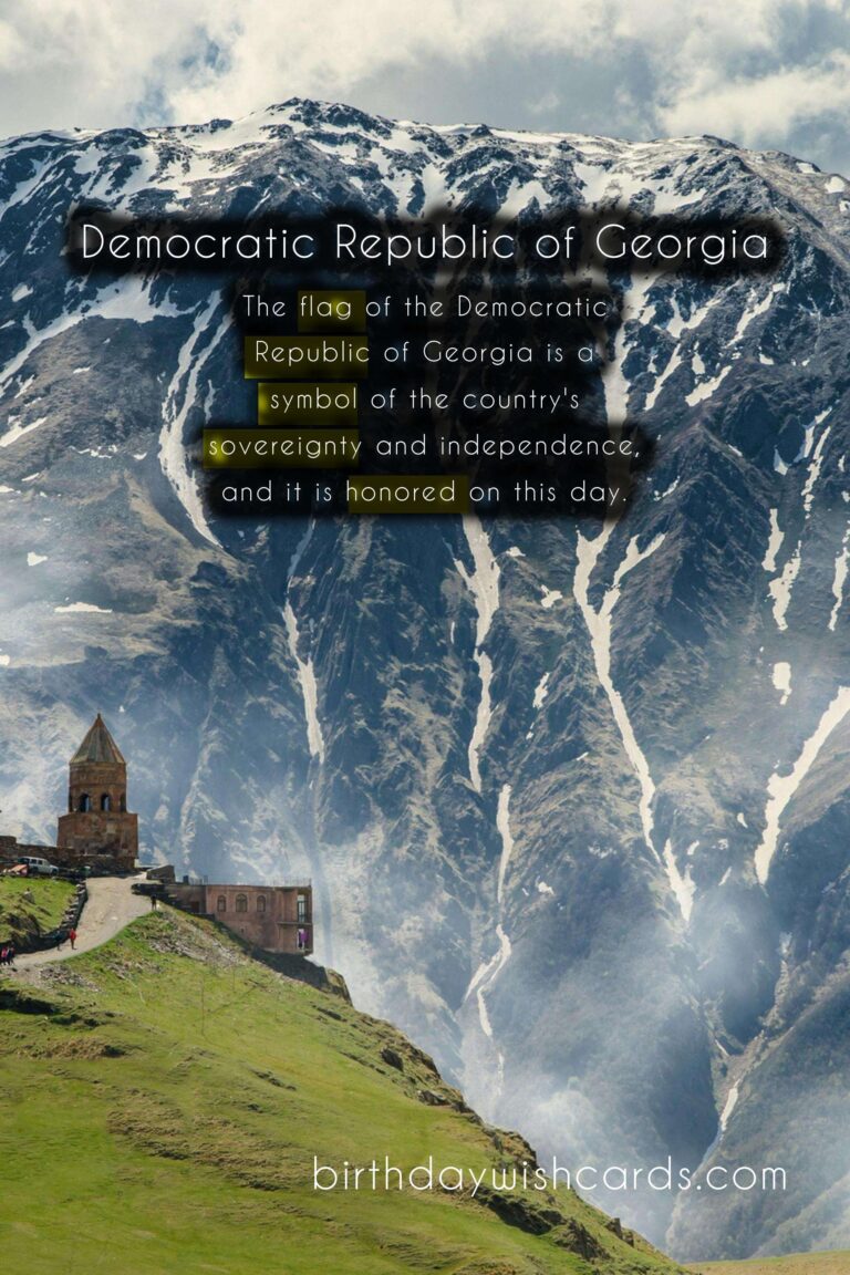 Independence Day - May 25 of Democratic Republic of Georgia