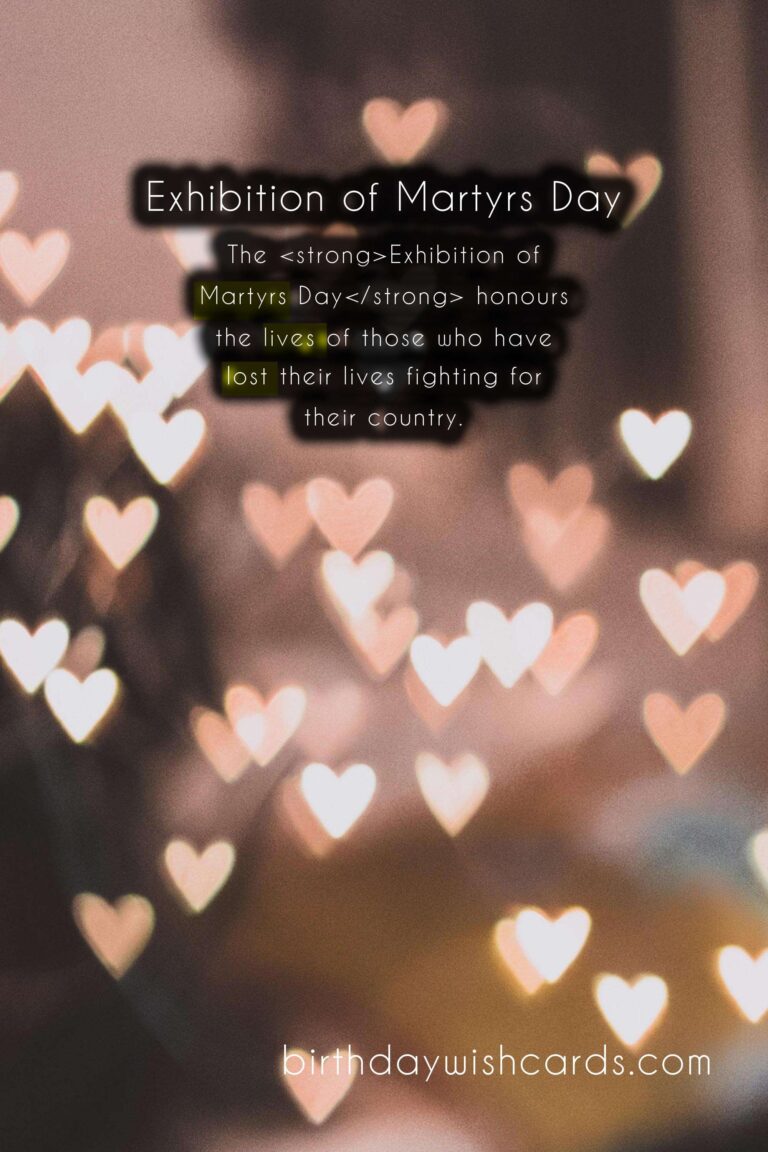 Remembering the Brave: Exhibition of Martyrs Day - August 20