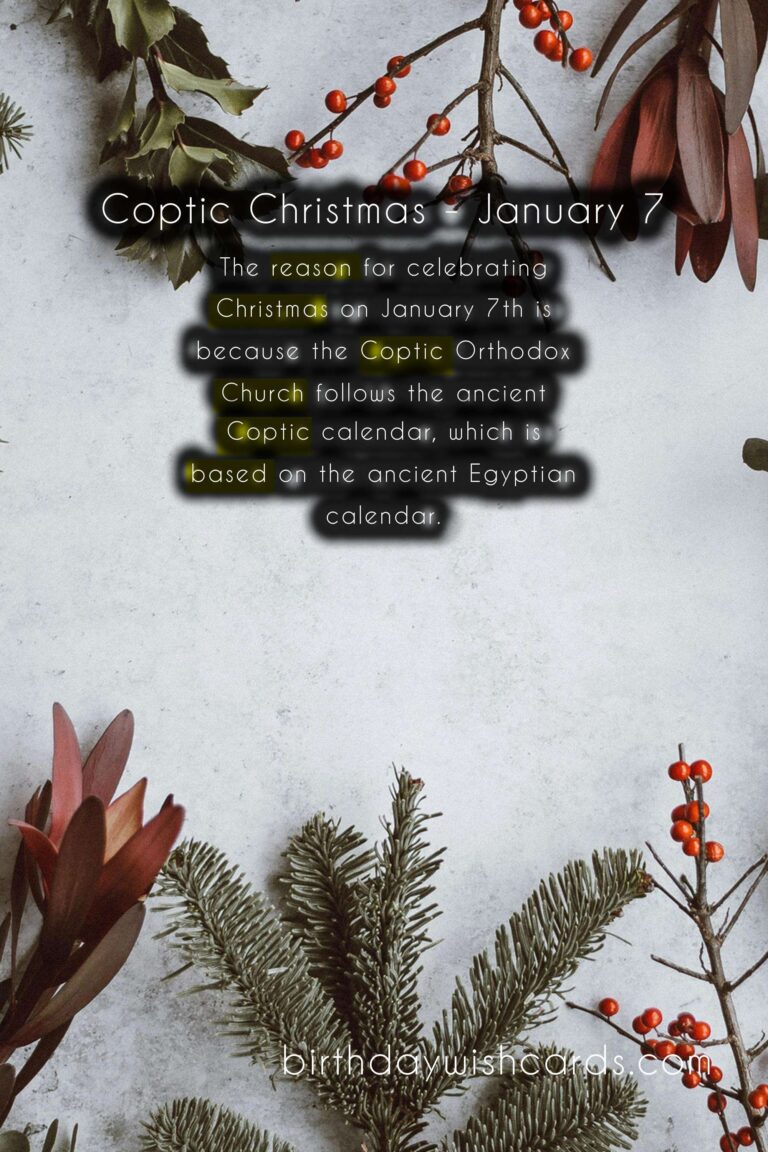 Celebrating Coptic Christmas – January 7