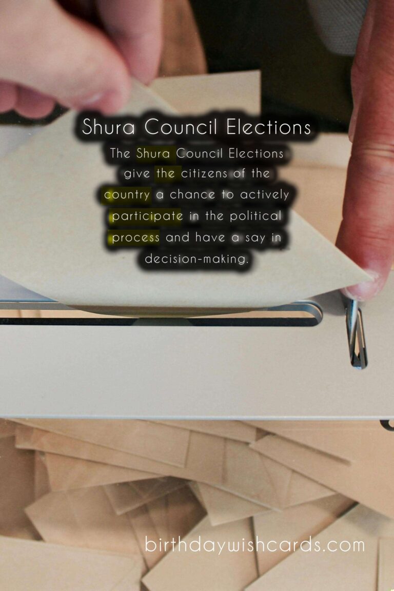 Shura Council Elections - August 7