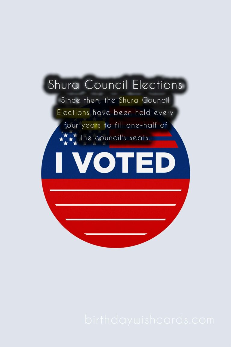 Shura Council Elections - August 7