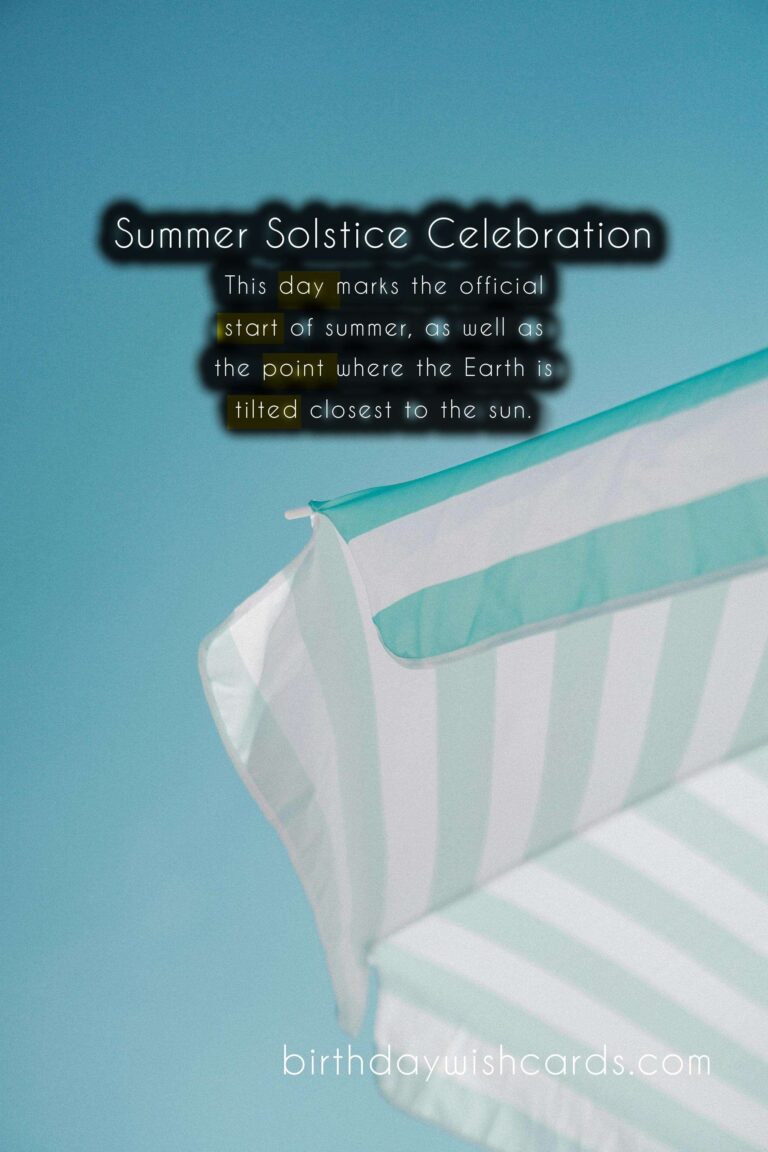 Summer Solstice – A Day of Celebration and Significance