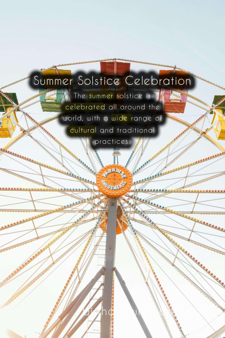 Summer Solstice - A Day of Celebration and Significance