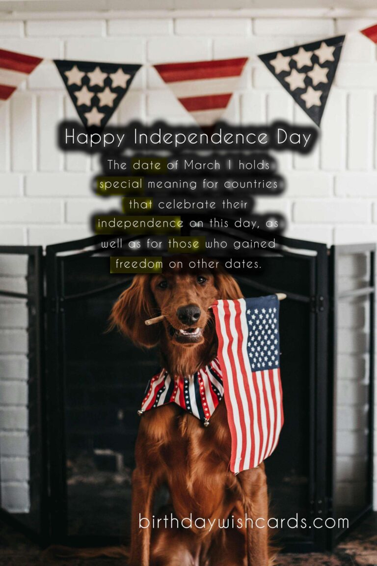 March 1 - Independence Day: A Day of Celebration and Remembrance