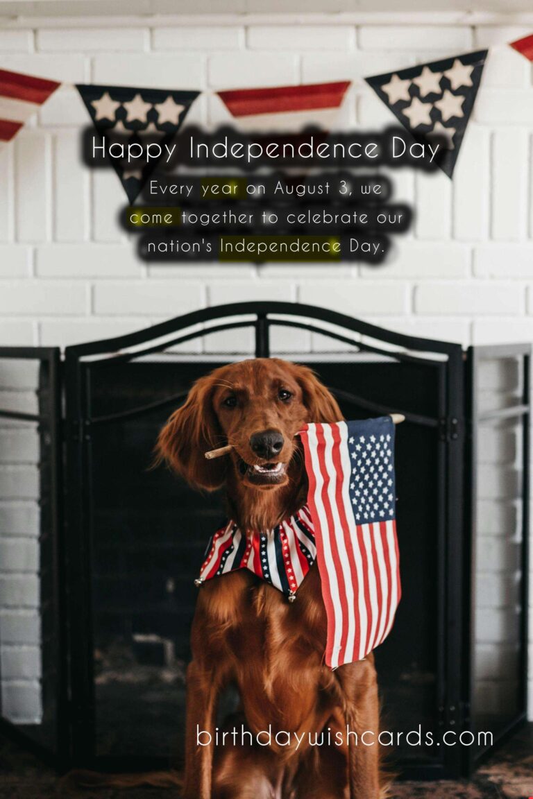 August 3: Celebrating Independence Day with Joy and Pride