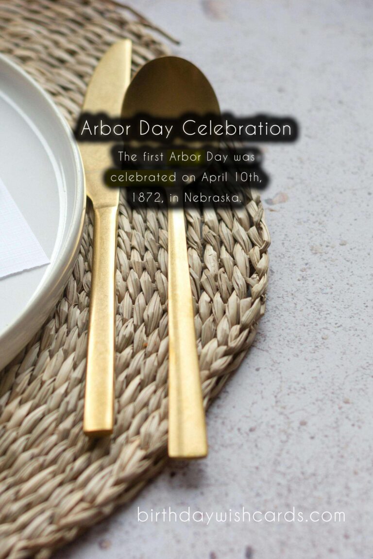 Last Thursday in April: National Arbor Day