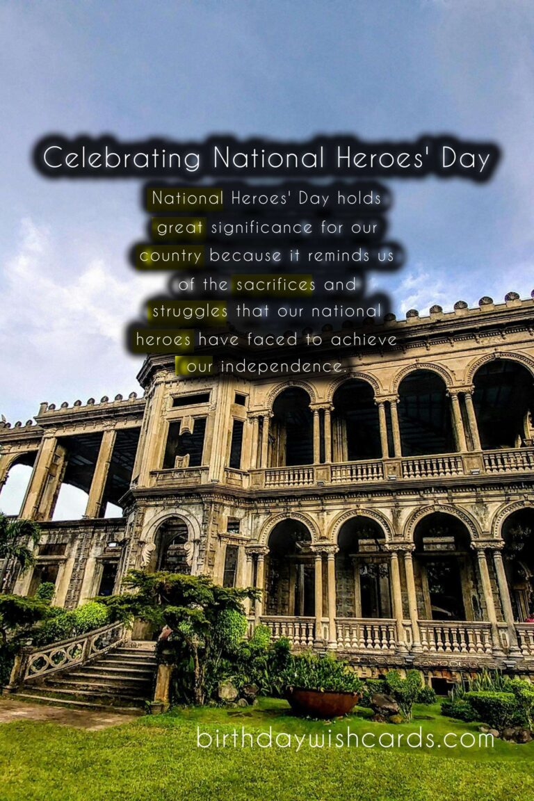 Celebrating National Heroes’ Day – August 16th