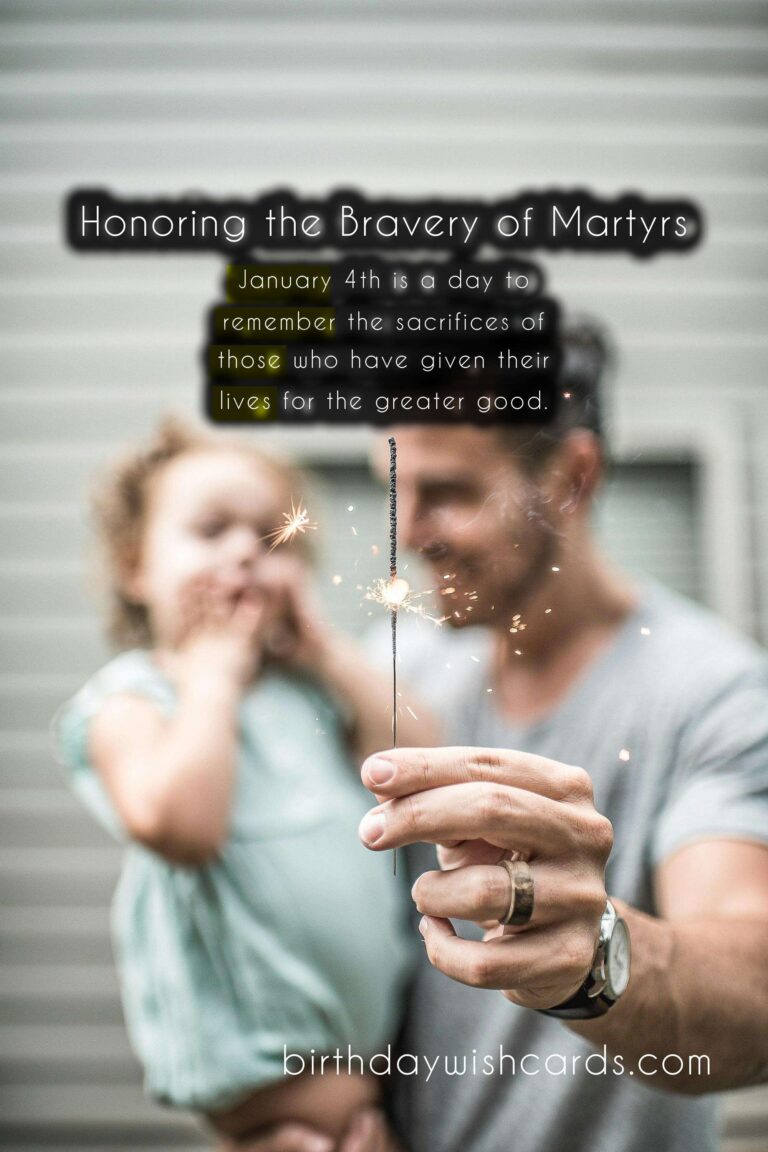 Remembering the Martyrs on January 4th – Honoring the Brave Sacrifices for Freedom
