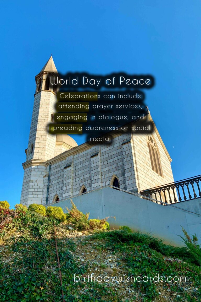 World Day of Peace – January 1st