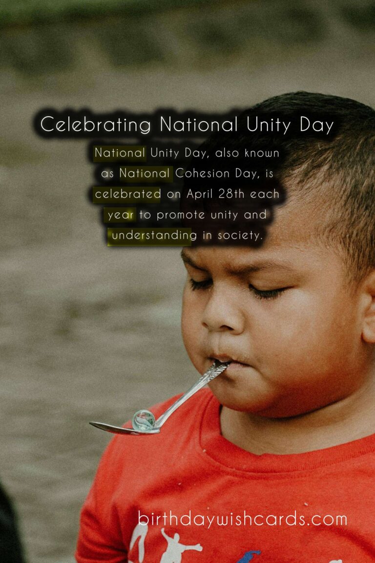 Celebrating National Unity Day: The Significance of April 28th