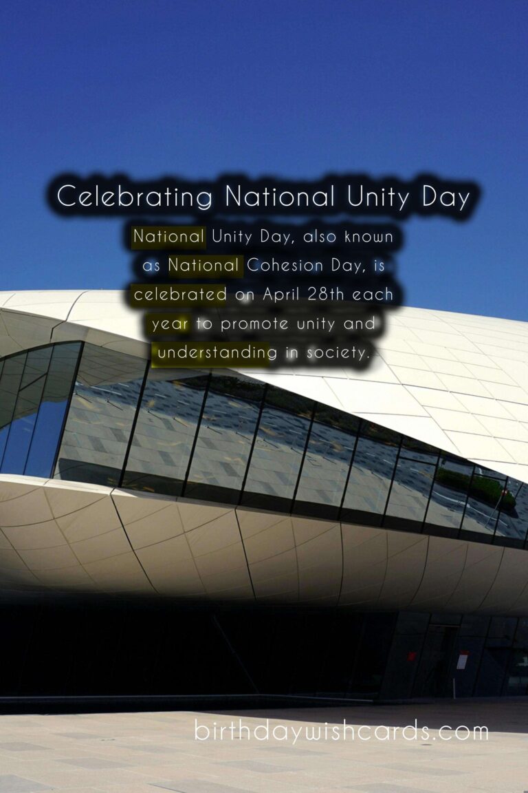 Celebrating National Unity Day: The Significance of April 28th