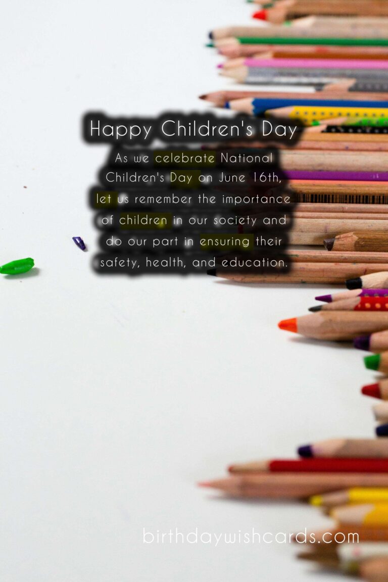 National Children's Day - June 16th: Celebrating the Future Generation