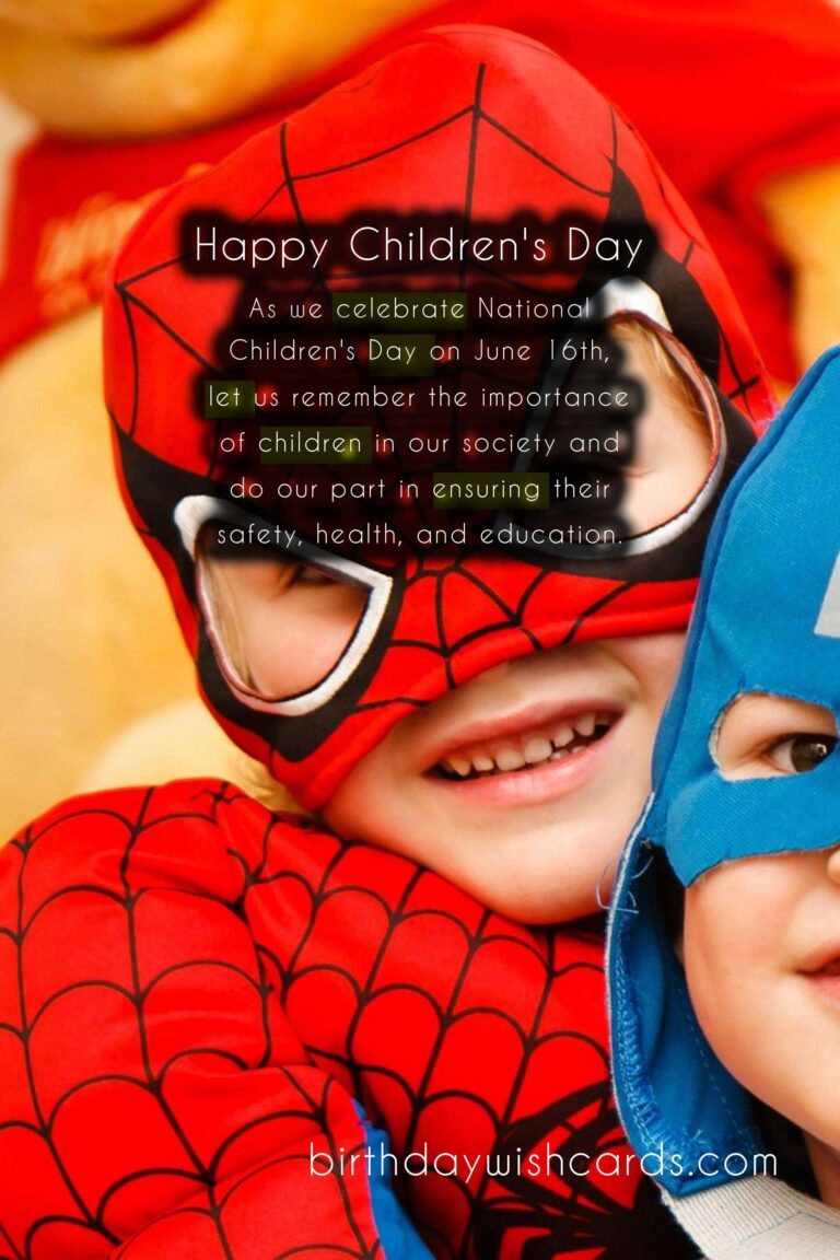 National Children's Day - June 16th: Celebrating the Future Generation