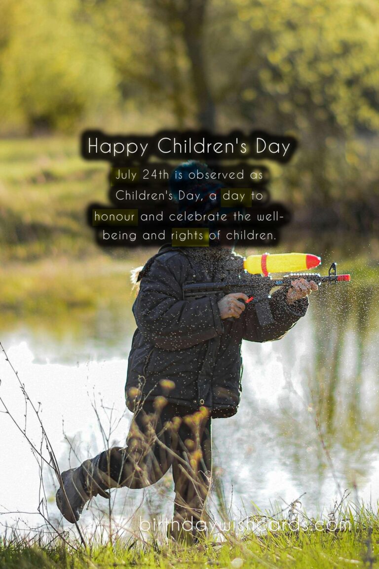 July 24 - Children's Day: A Day to Celebrate Innocent Joy and Laughter