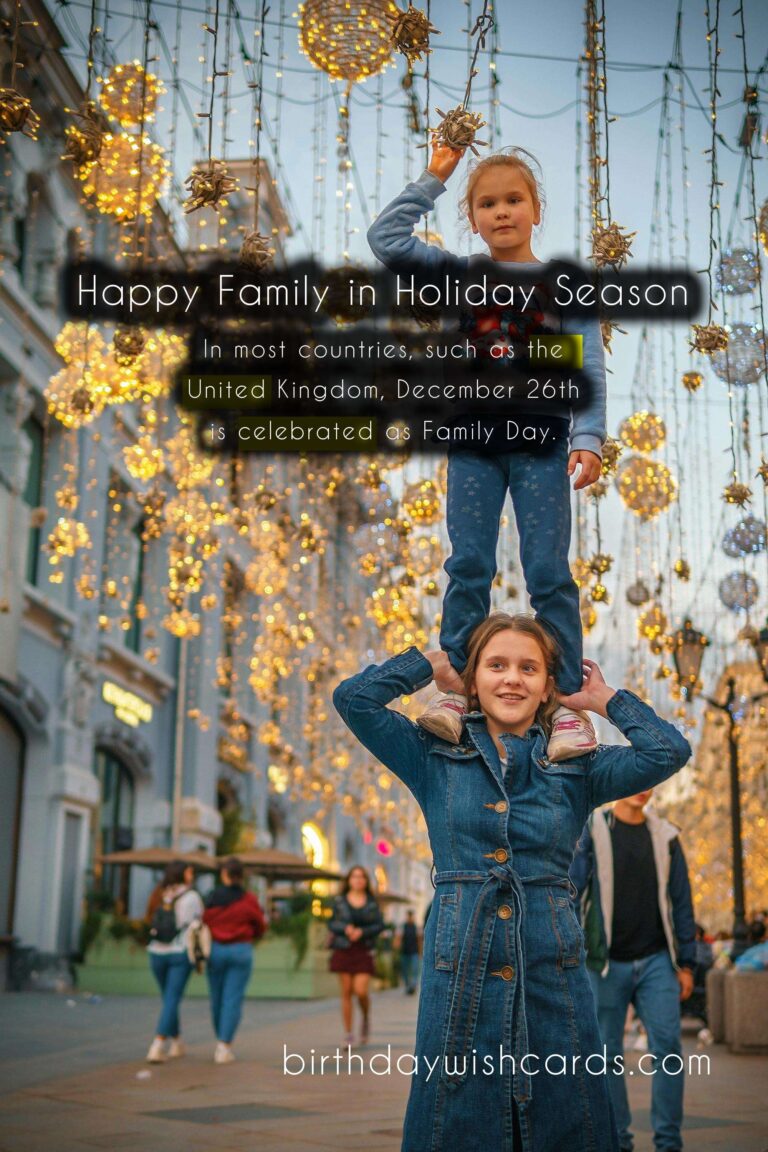 Celebrate Love and Togetherness with Family Day on December 26th