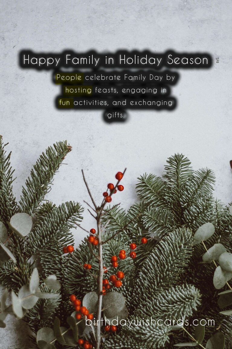 Celebrate Love and Togetherness with Family Day on December 26th