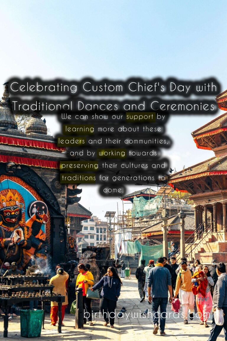 March 5 - Custom Chief's Day: Celebrating the Leaders and Protectors of Our Communities