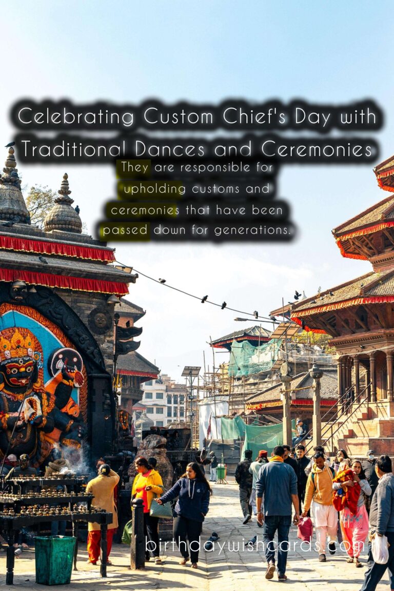 March 5 - Custom Chief's Day: Celebrating the Leaders and Protectors of Our Communities