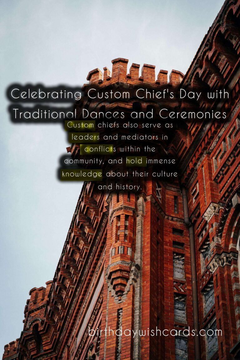 March 5 - Custom Chief's Day: Celebrating the Leaders and Protectors of Our Communities