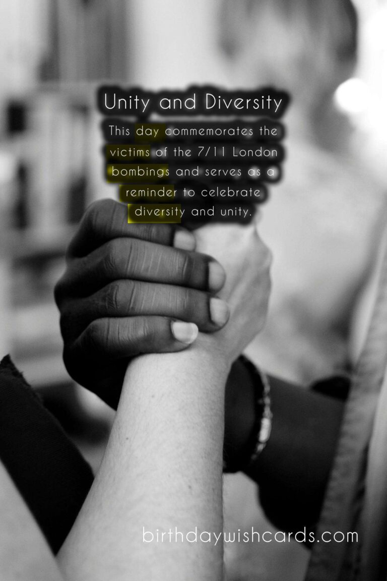 July 11 - Unity Day: Promoting Unity and Solidarity Around the World