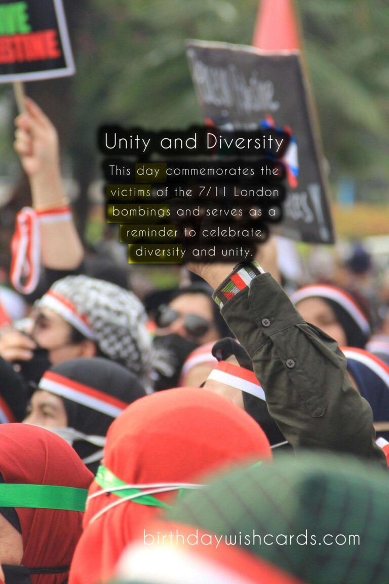 July 11 - Unity Day: Promoting Unity and Solidarity Around the World
