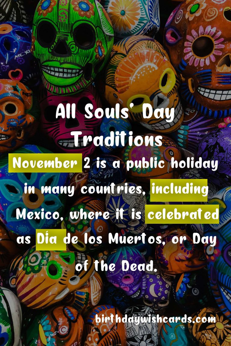 November 2 – All Souls’ Day: A Day of Remembrance and Prayers